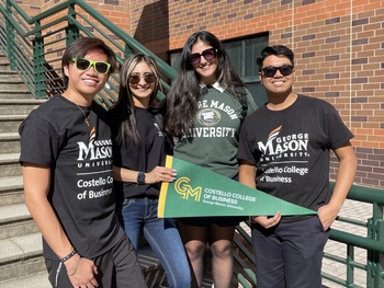 Students celebrate Costello Spirit Day on campus. Photo by Duane Bailey